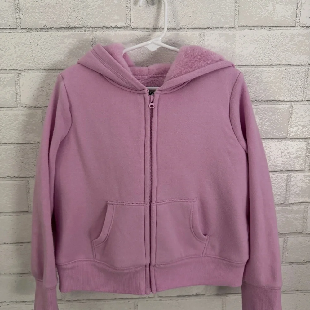 OSHKOSH B’GOSH Lilac Lined Zip Up Hooded Sweater